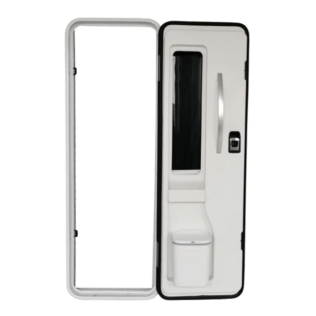 

600-1810mm Aluminum RV Entry Door with Lock for Motorhome Caravan Camper Van