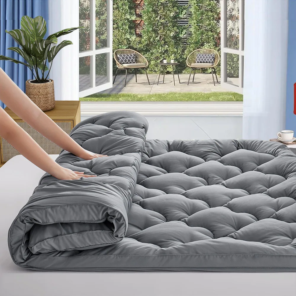 Funda para colchón, colchón refrescante, funda para colchón de 500gsm, Protector de colchón ajustado acolchado con bolsillo profundo de 8-21 pulgadas