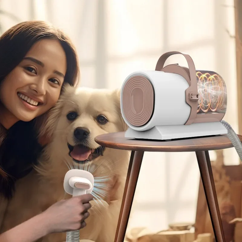 Pet Hair Trimmer Electric Vacuum Cleaner with Suction for Cat Bristle Household Multifunctional Grooming Tool