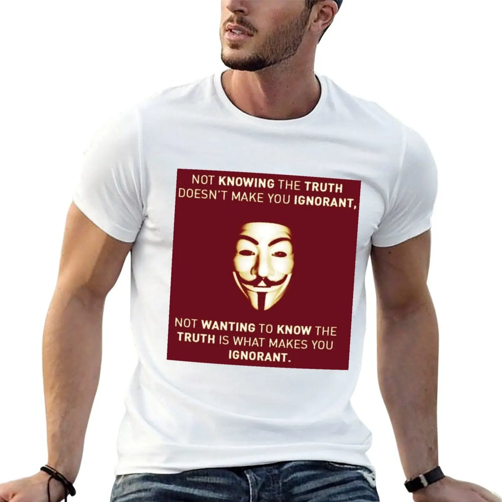 T-shirt Ignorant Truth, t-shirt décontracté à coupe classique et basique