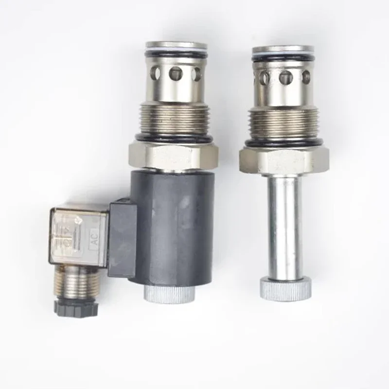 2-position 2-way Normally Closed Threaded Hydraulic Cartridge Pressure Maintaining Solenoid Valve DHF16-220 SV16-20 NCP - Image 3