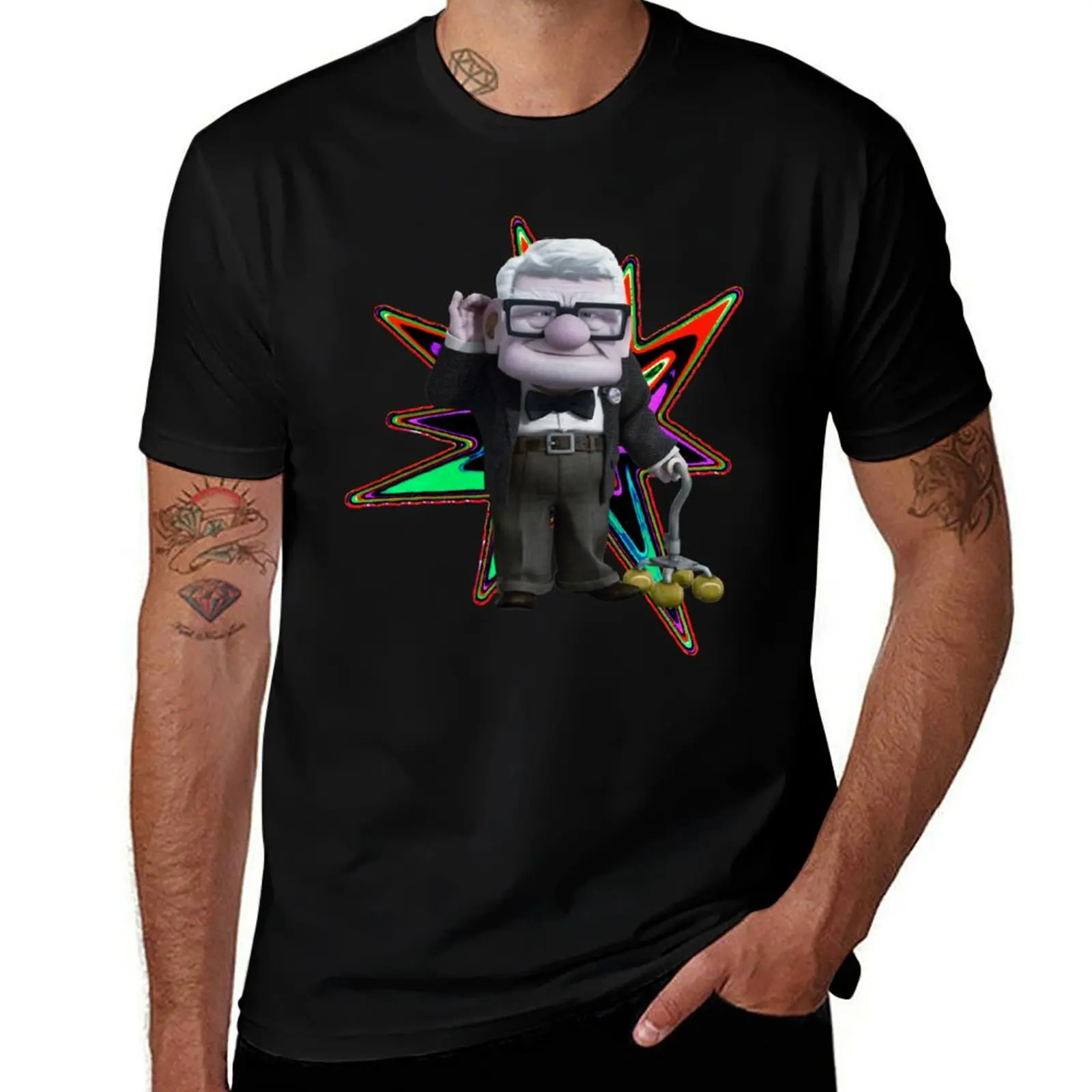 

Carl Fredricksen - Up Carl Ellie T-Shirt cotton man t-shirts boys whites custom t shirt Men's clothing