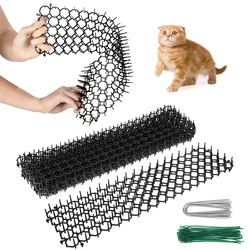 6/10 Pcs Garden Prickle Strip Dig Stop Cat Repellent Deterrent Mat Anti-cat Prickle Strips Keep Cat Away Digging Climbing Spike