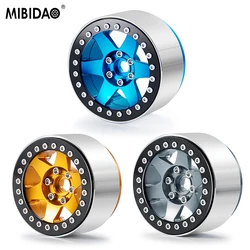 MIBIDAO 2.2 inch Metal Alloy Beadlock Wheel Rims For 1/10 Axial SCX10 RC Crawler Car  Model Upgrade Parts Accessories