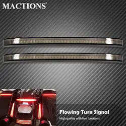 Motorcycle Saddlebag Flowing LED Brake Turn Signal Indicator Light For Harley Touring Road Glide Electra Glide 2014-2022 2023