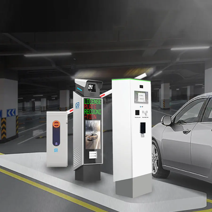 Smart Parking Lot Management Automatic Parking Barrier Gate LPR Parking Ticket System