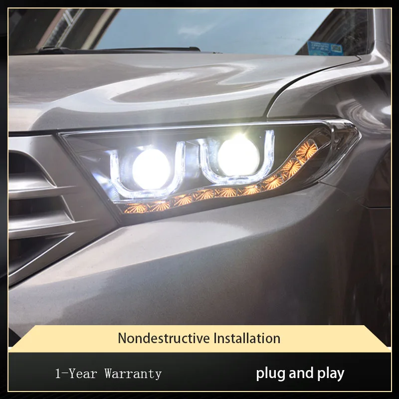 

Car Flashing LED Daytime Running Light For Toyota Highlander 2012 2013 2014 Car Accessories DRL Fog Lamp Accessories