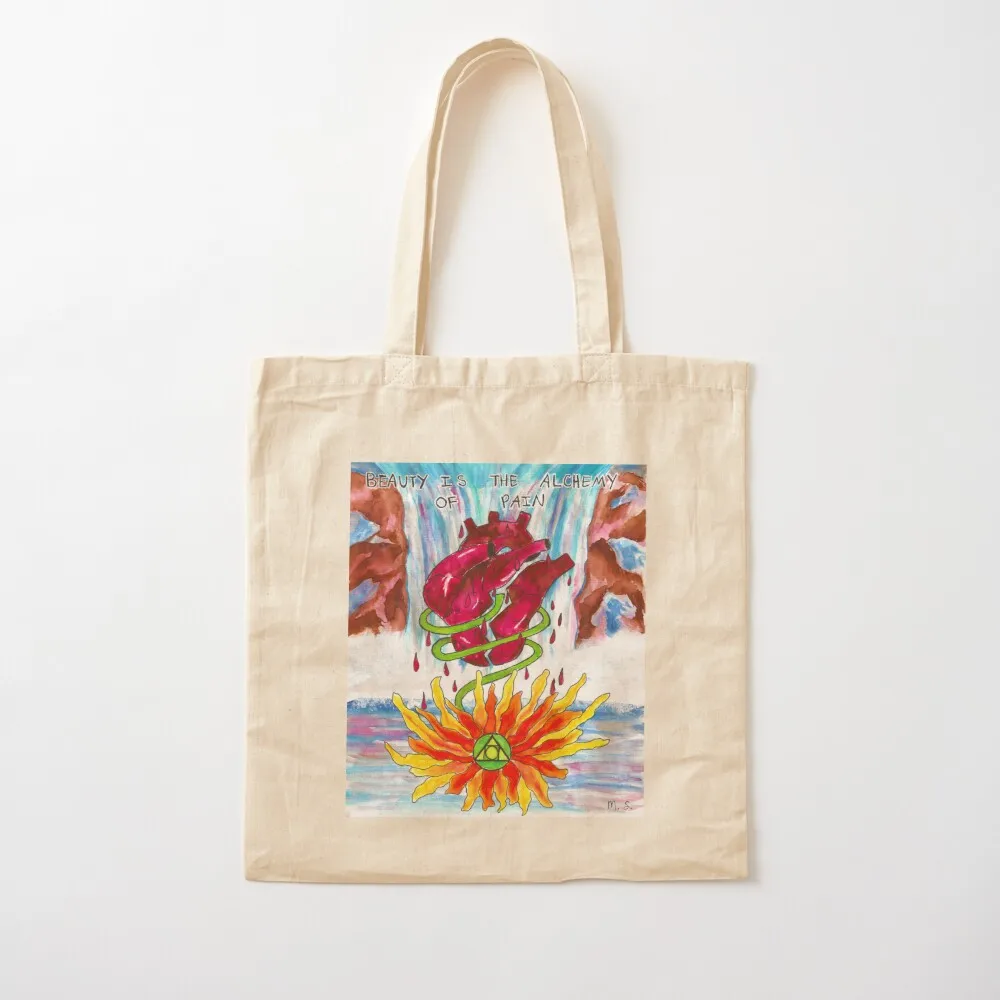 Alchemy of Pain Tote Bag reusable grocery bags Women's bag hand bags hand bag