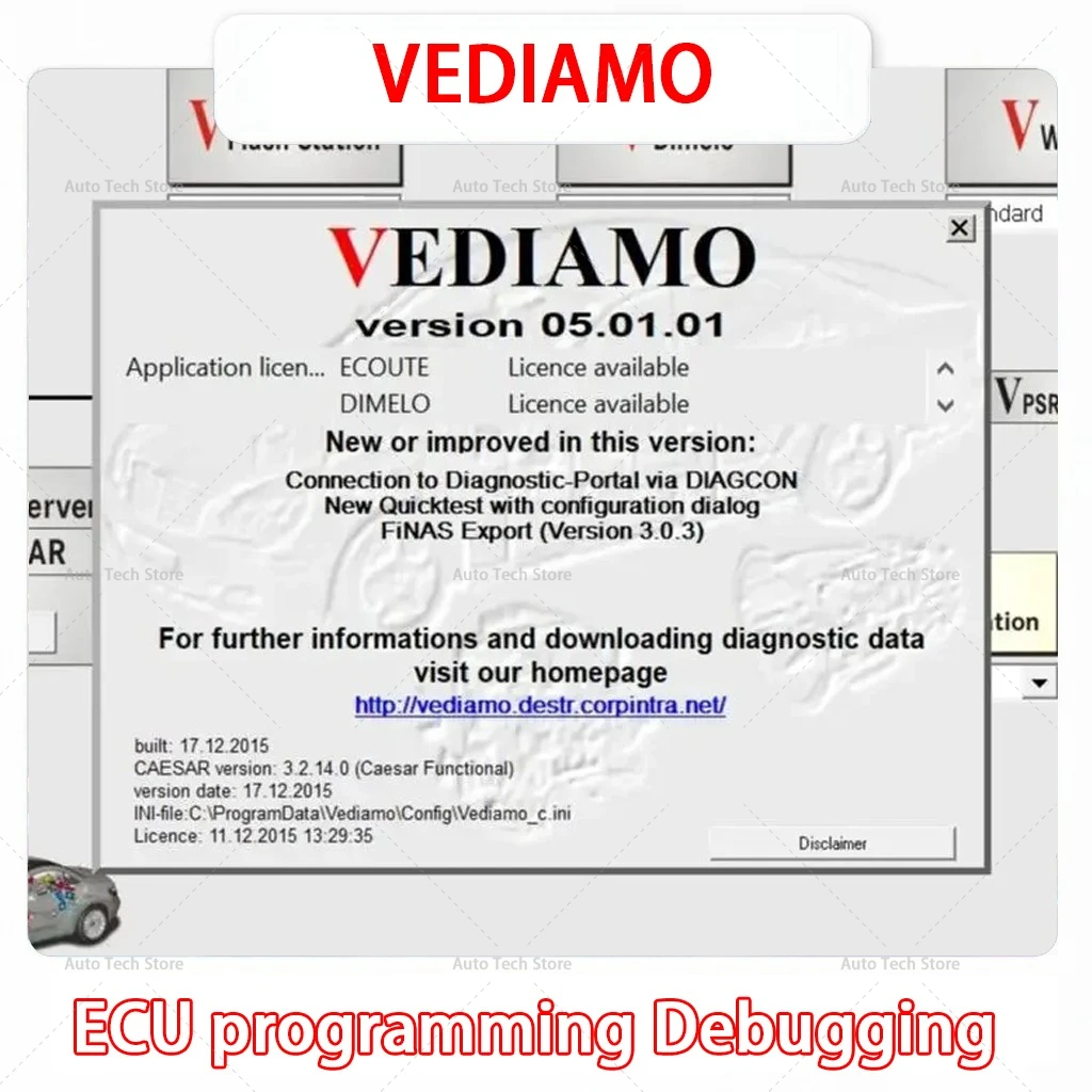 

VEDIAMO 5.01.01 vediamo 04.02.02 ECU programming/Debugging Vehicle Diagnostic Tool Engineering,Analysis,Measurement,Optimization