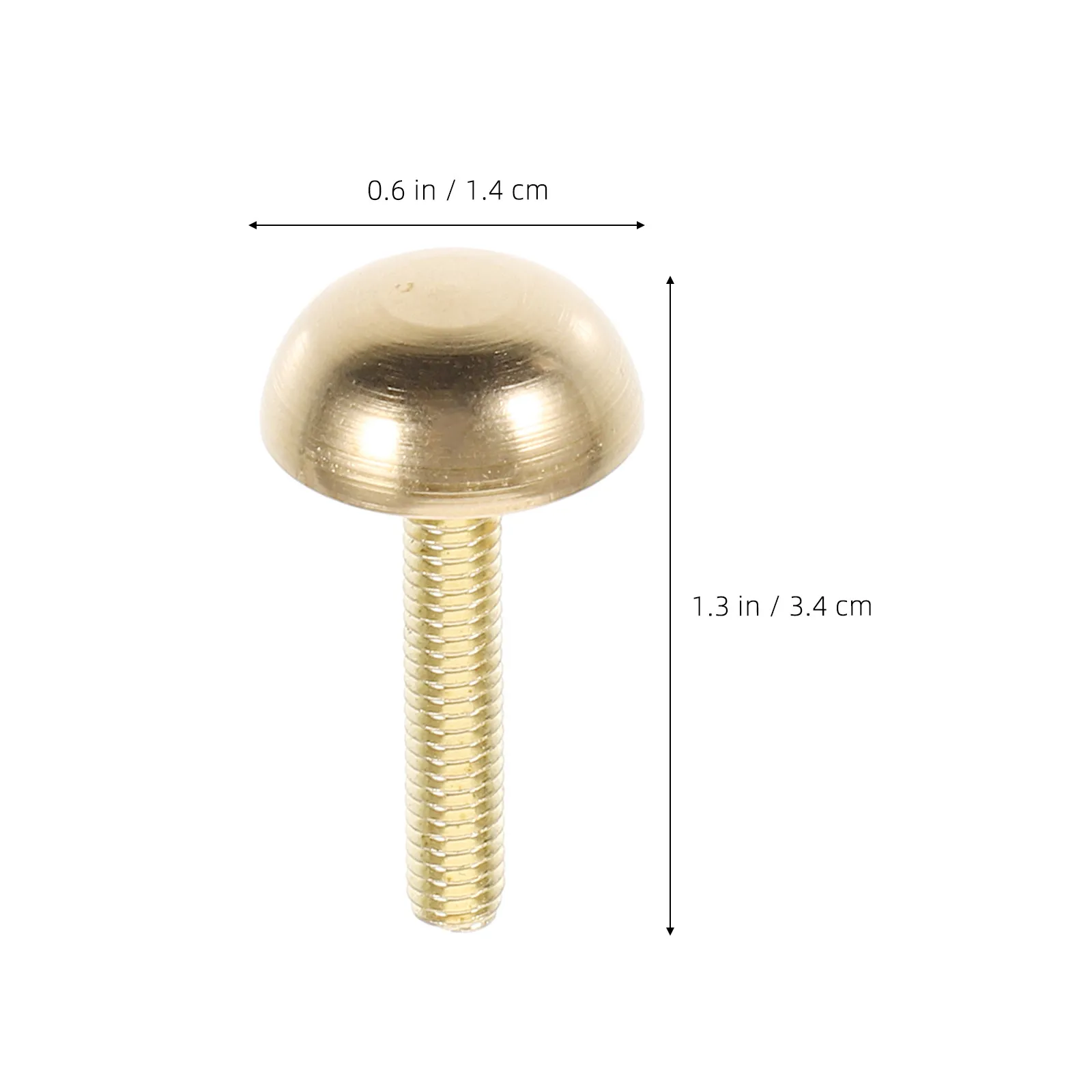 8Pcs Decorative Screw Caps Brass Mirror Screws Fasteners for Glass Furniture Crafts Advertising Boards Hardware