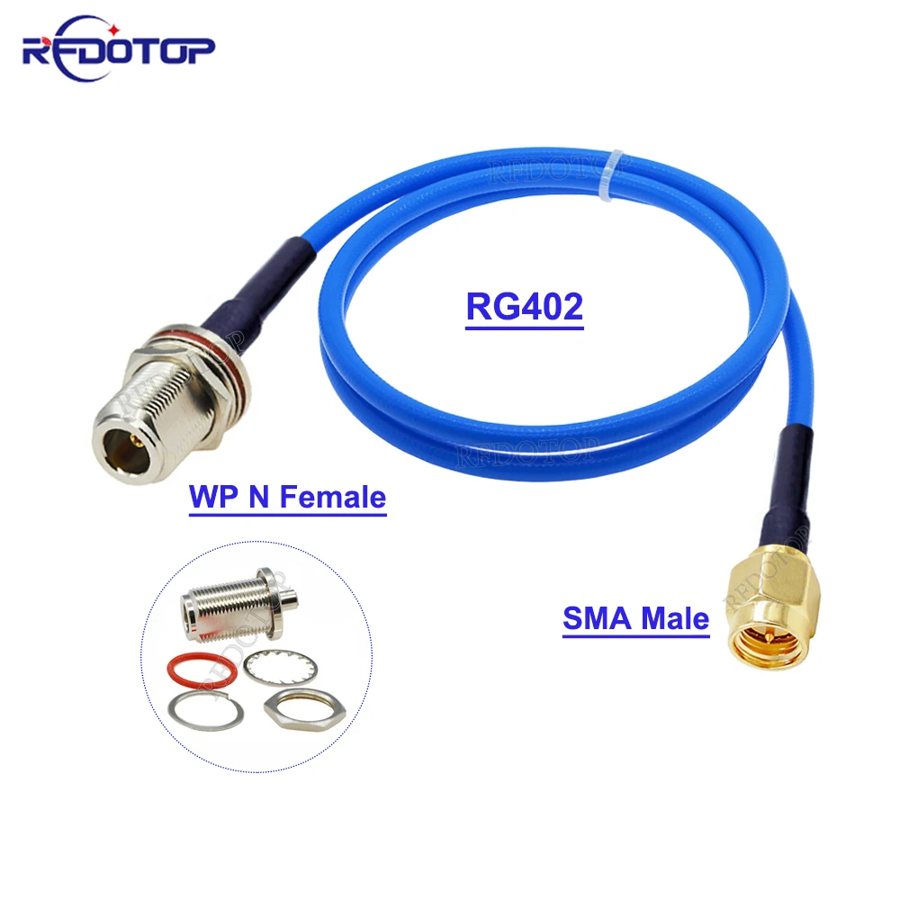 

RG402 Cable Waterproof N Female to SMA Male/Female RF Adapter 50 Ohm Semi-Felxible RF Coaxial Pigtail Extension Cord Jumper