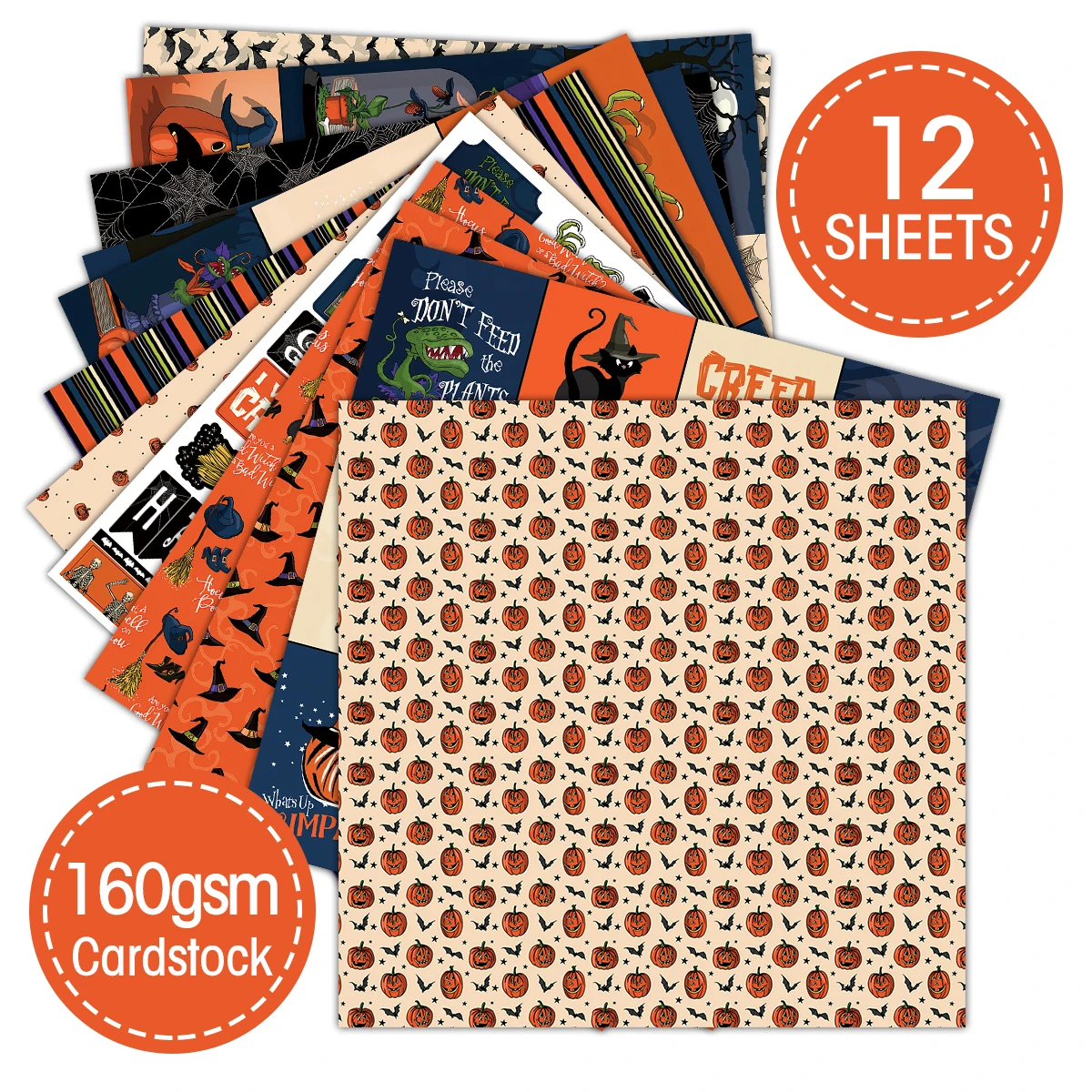 12Sheets Retro Insect Atlas Journal Paper Halloween Scrapbook Paper Kit 6Inch Single-Sided Decoupage Paper for Crafts,Journaling