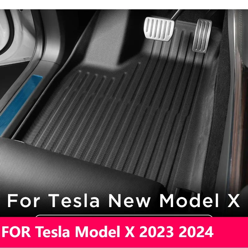 

Для Tesla Model X 2023 2024 TPE 3D коврики и водонепроницаемый вкладыш багажника