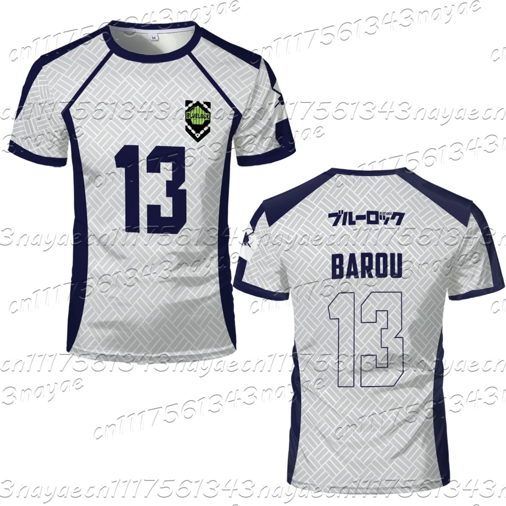 Blue Lock Anime Fußballtrikot Nagi Seishiro Mikage Reo Gagamaru Yukimiya Tsurugi Nummern-Print Cosplay T-Shirt Unisex für Erwachsene und Kinder – Detail 7