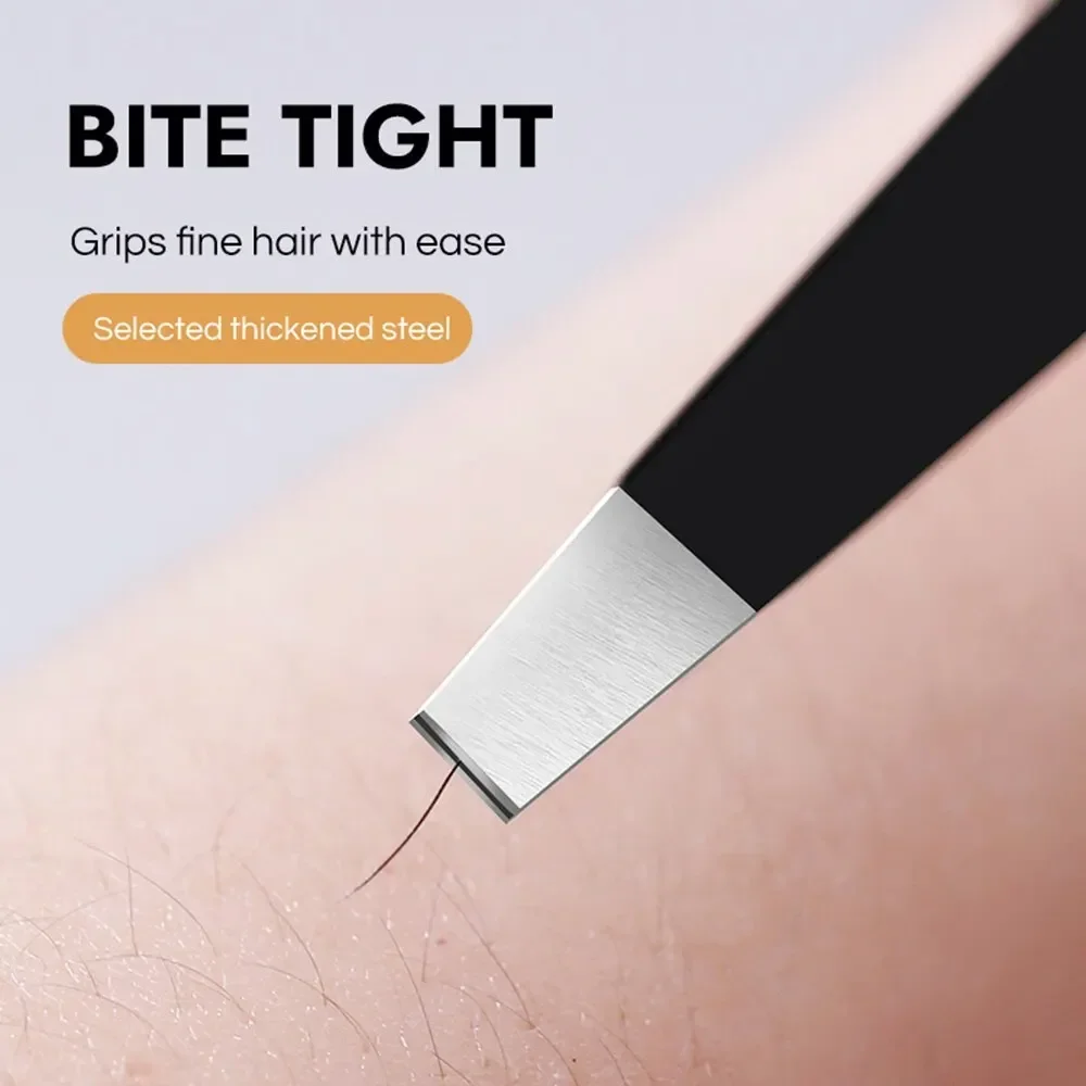 ステンレス鋼の眉毛ピンセット,顔のヘアスプリンター,にきび除去,まつげクリッパー,ひげ鉗子,美容ツール,1個