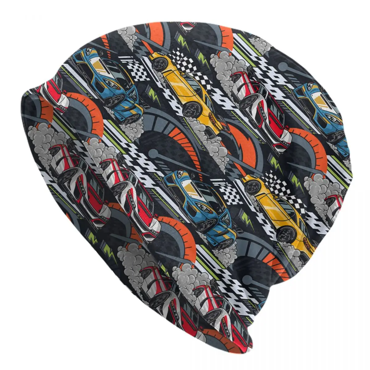 Custom Racing Speed Race Motion Rally Road Beanie Cap Unisex Winter Bonnet Femme Knit Hats Cool Outdoor Skullies Beanies Hats