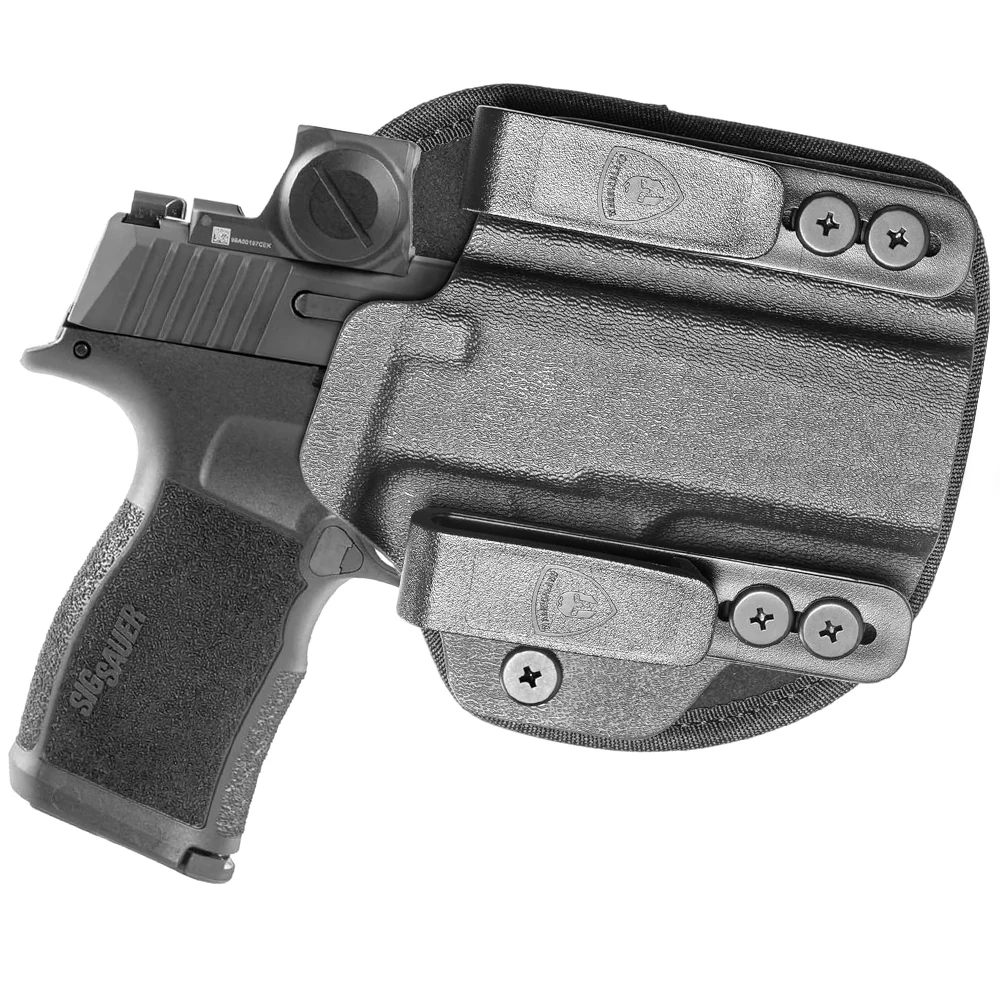 

Для Sig P365/P365X/P365XL, гибридная кобура из кайдекса и нейлона, оптика для резки и открытия намордника, скрытая переноска, правая рука