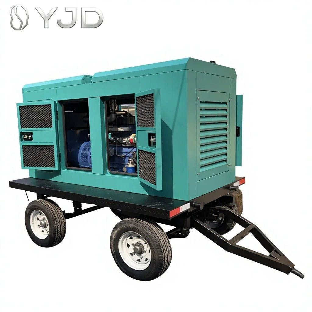 Wei-Chai 105KW 125KVA WP4.1D100E200 Auto Start ATS 1800 RPM Mobile Trailer Super Silent Diesel Generator Set
