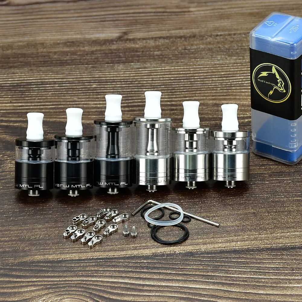 

Wolfcoolvape Dvarw MTL FL rta Single Coil 316ss MTL Vape Tank rta mtl atomizer Vape tank 22mm
