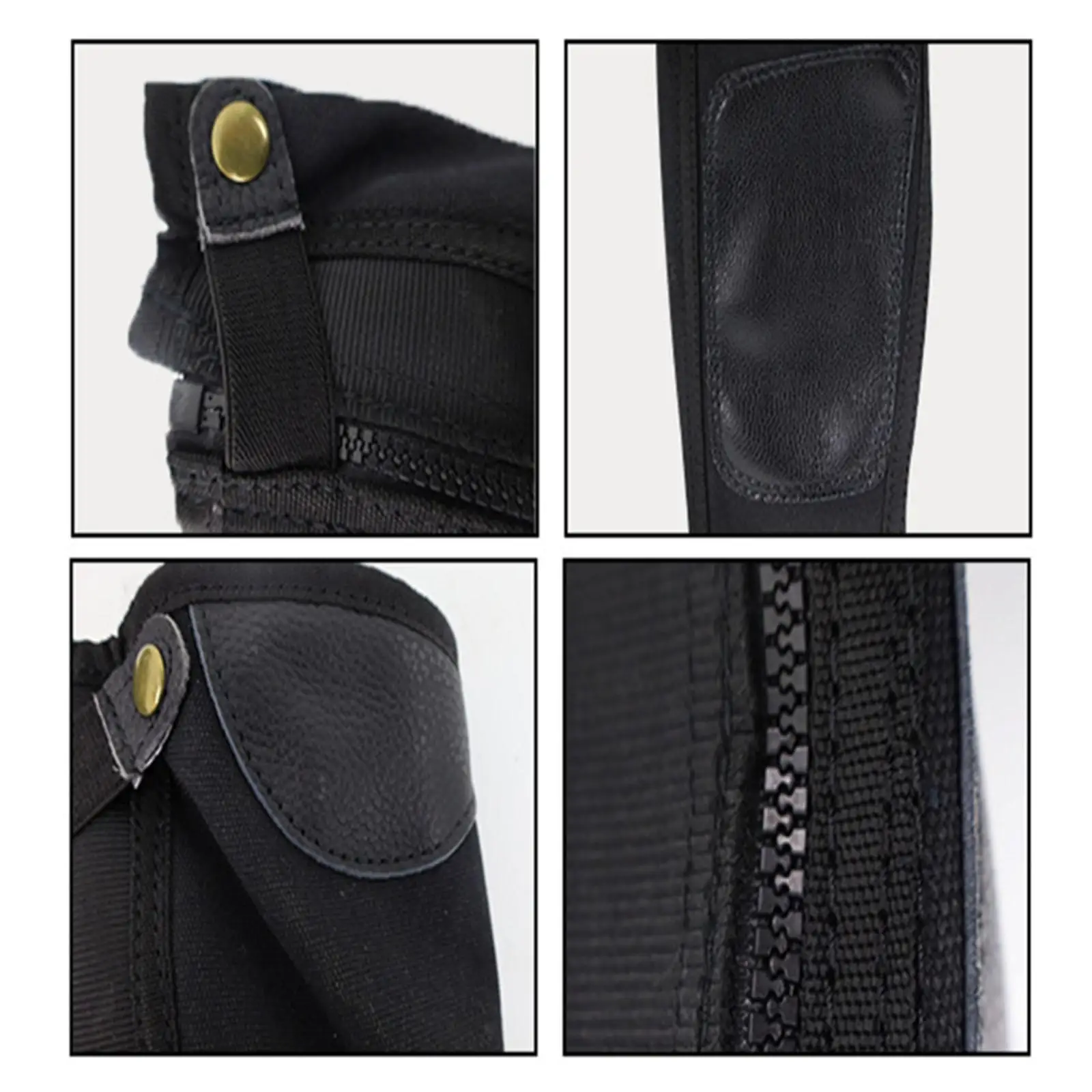 2Pcs Horse Riding Half Chap Equestrian Boot Tops Equestrian Half Chap Leg Guards