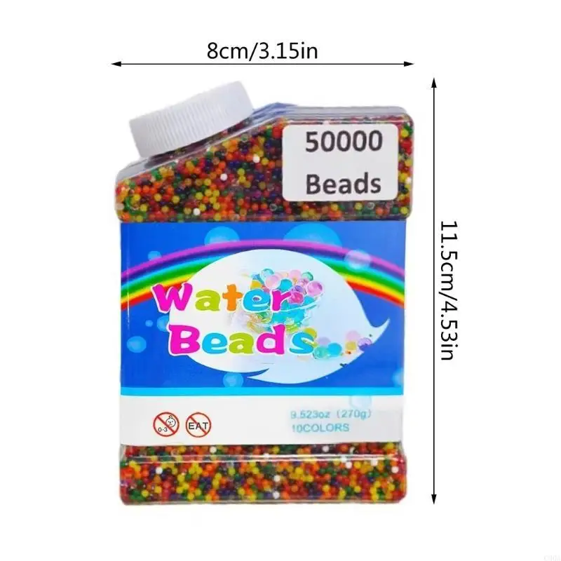 C90A 50000PCS Perles d'eau colorées