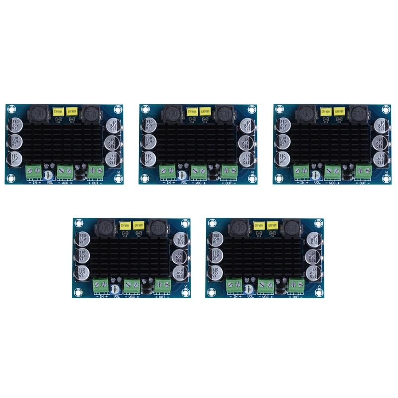 5X DC 12V-24V TPA3116 D2 100W Mono Channel Digital Audio Power Amplifier Board Car