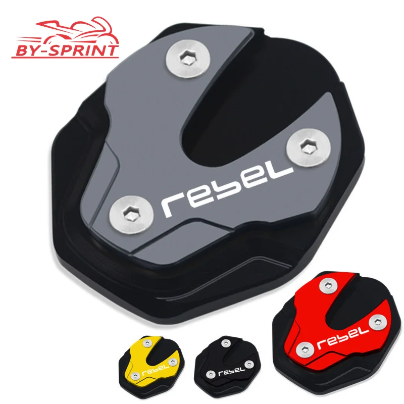 

NEW REBEL Motorbike Foot Side Stand Extension Plate Kickstand Foot Enlarger For Honda Rebel CMX300 CMX500 cmx300 500 2017-2021