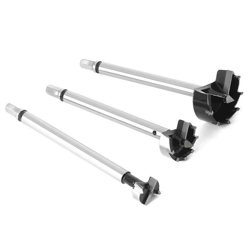 1 buah bor kontrol lubang, alat pengerjaan kayu 185/200MM ujung bor gergaji pemotong engsel bor untuk alat kayu lembut dan keras