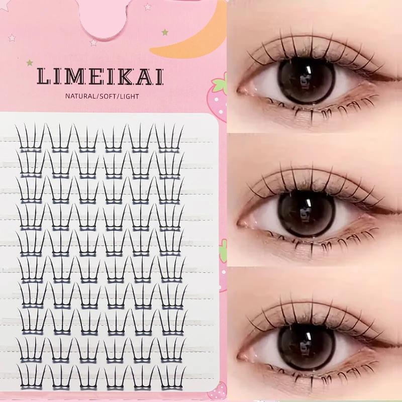60 Clusters False Eyelashes - Natural Soft Fluffy Look, Lightweight Everyday & Party Lashes, Easy Application, Beginner Friendly
