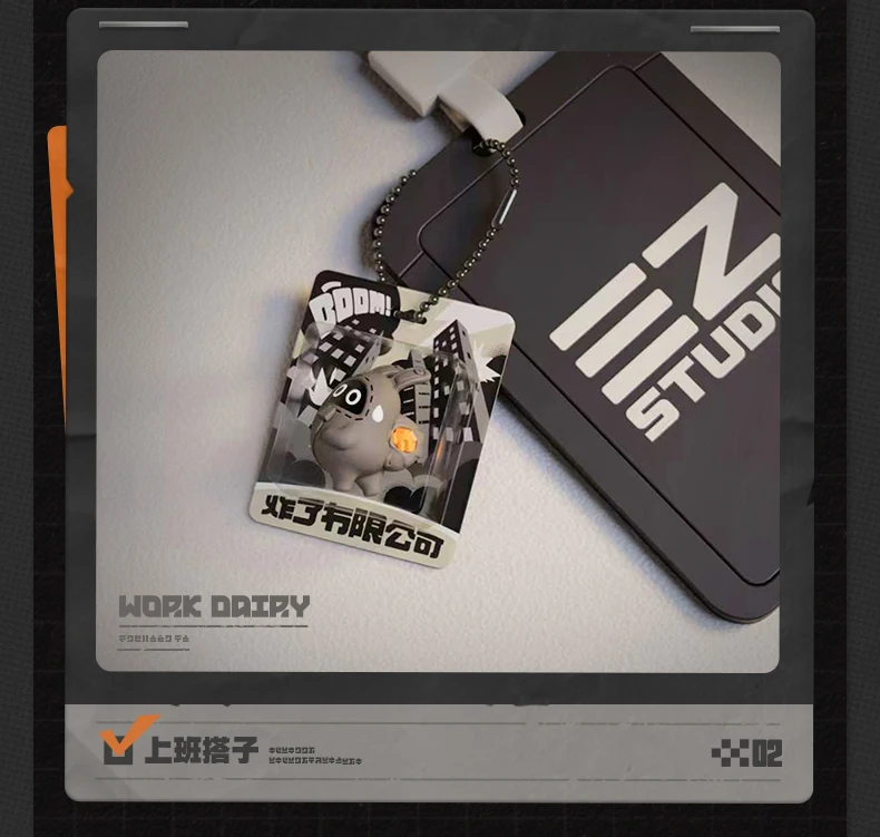 [Original] Game Zenless Zone Zero BangBoo Cosplay MINI Q.Ver Cosplay Hang Tag Schlüsselanhänger Anime Schlüsselanhänger Zubehör Halloween Geschenk – Detail 11