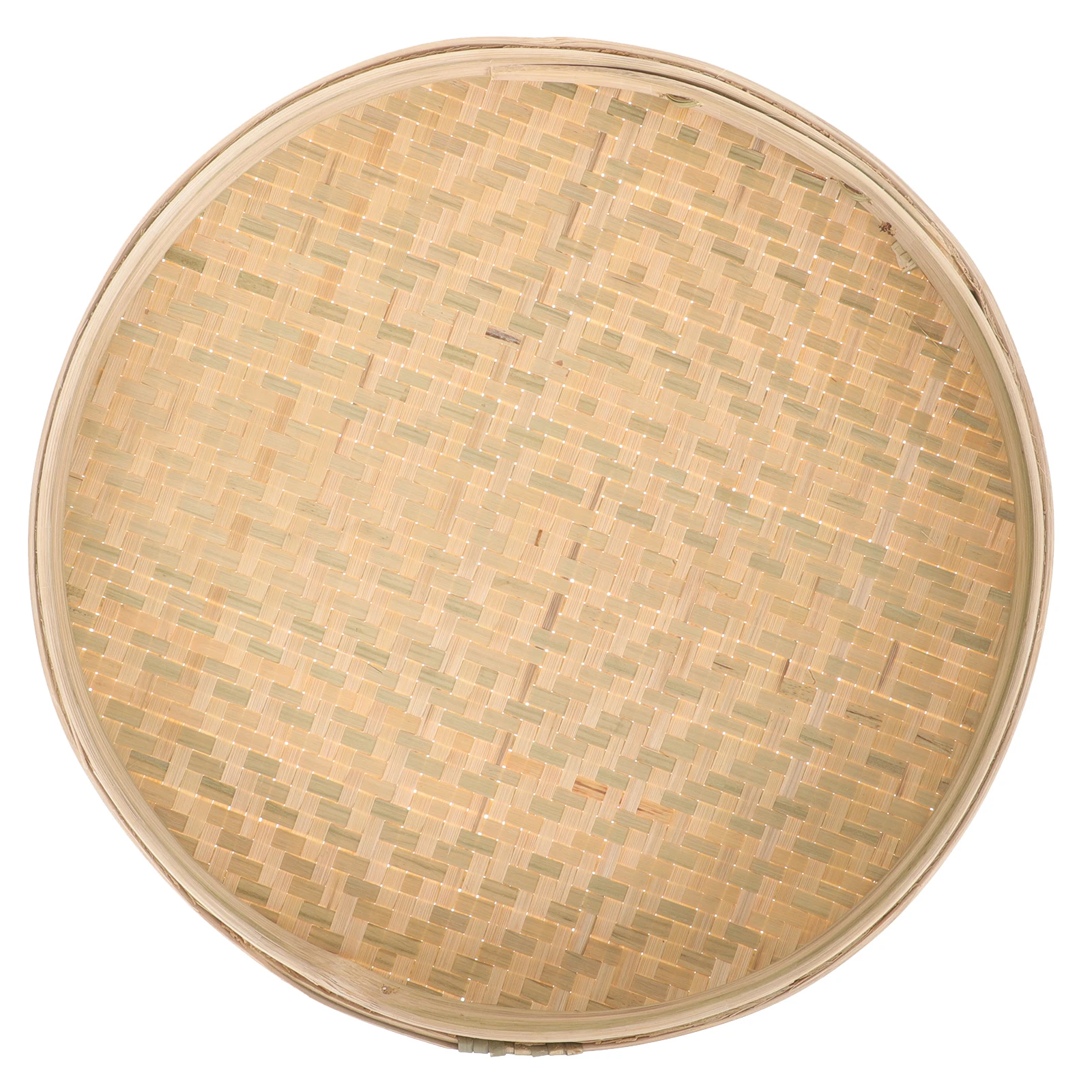 

Bamboo Sieve Drying Tray Woven Basket Round Eating Pastry Dessert Food Storage Container Lightweight Home Picnic Use Bamboo
