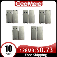 CeaMere 10pcs USB chip stick memory flash Factory wholesale 4GB 8GB 16GB 32GB 64GB 128GB USB 2.0 short board chip pendrive
