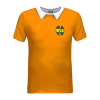 Captain Tsubasa Nankatsu School Soccer Jersey Benji Price T-Shirt Ozora Tsubasa Cosplay Orange Football Shirt