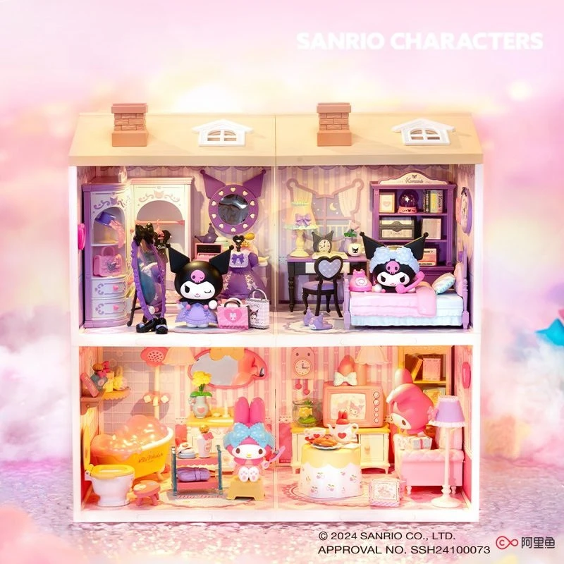 

Original Sanrio Family Cute Diary Super World Assembled Building Block Toy Gifts