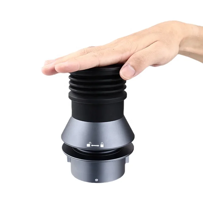 Espresso Single Dose Hopper Coffee Grinder Blowing Bean Bin Hopper with Silicone Bellow and Aluminum Lid Air Blower