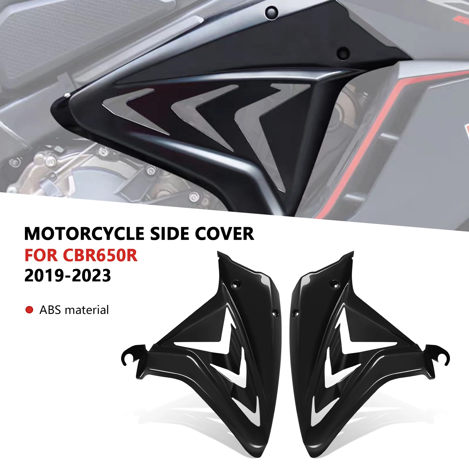 For CBR 650R 2023 CBR650 R 2019-2023 CBR650R Seat Side Fairing Body Filling Injection Frame Spoilers Side Cowl Cover Panel