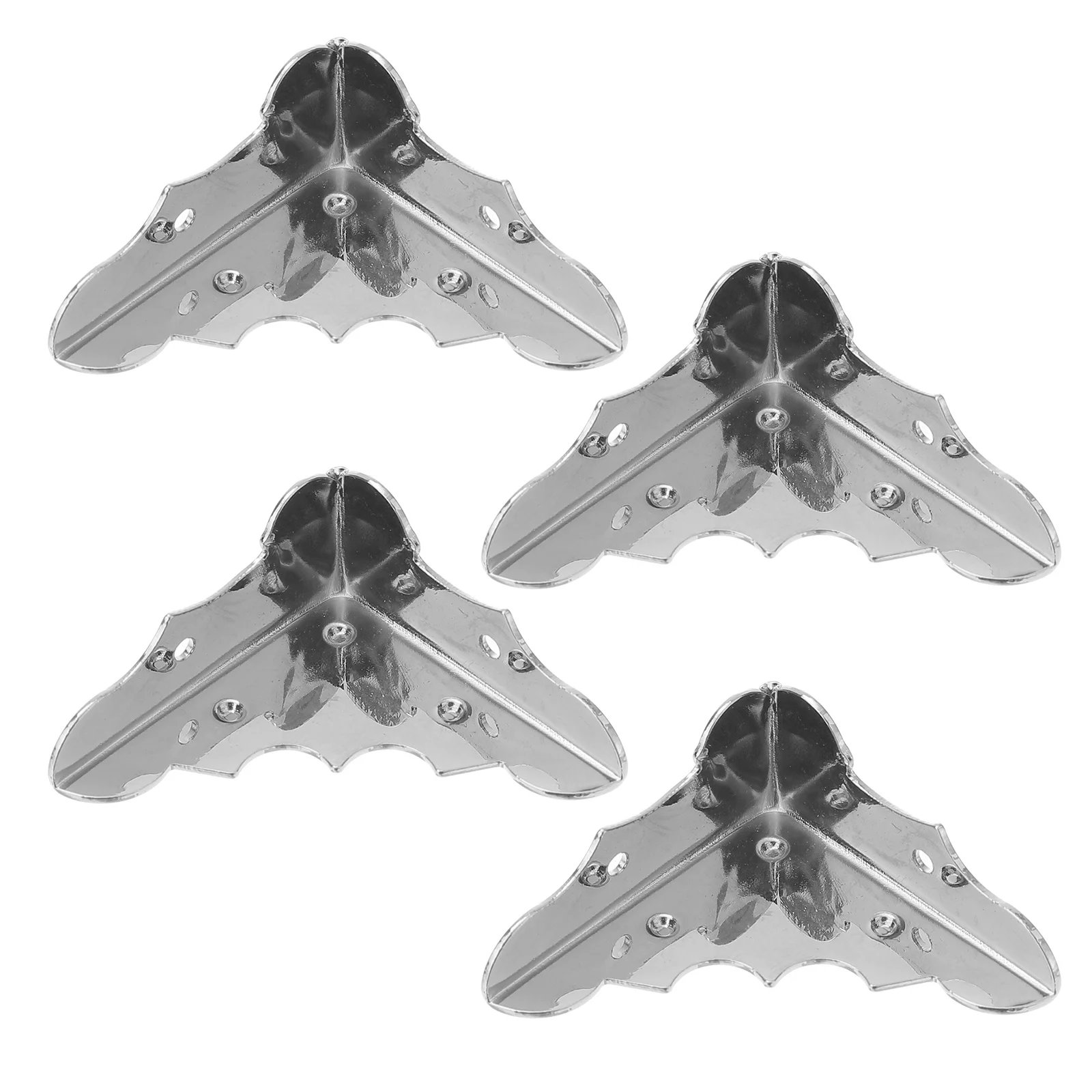 4Pcs Guitar Box Corner Protector Silver Fine Crafted Corner Cap for Case Edge Protection and Aesthetic Upgrade