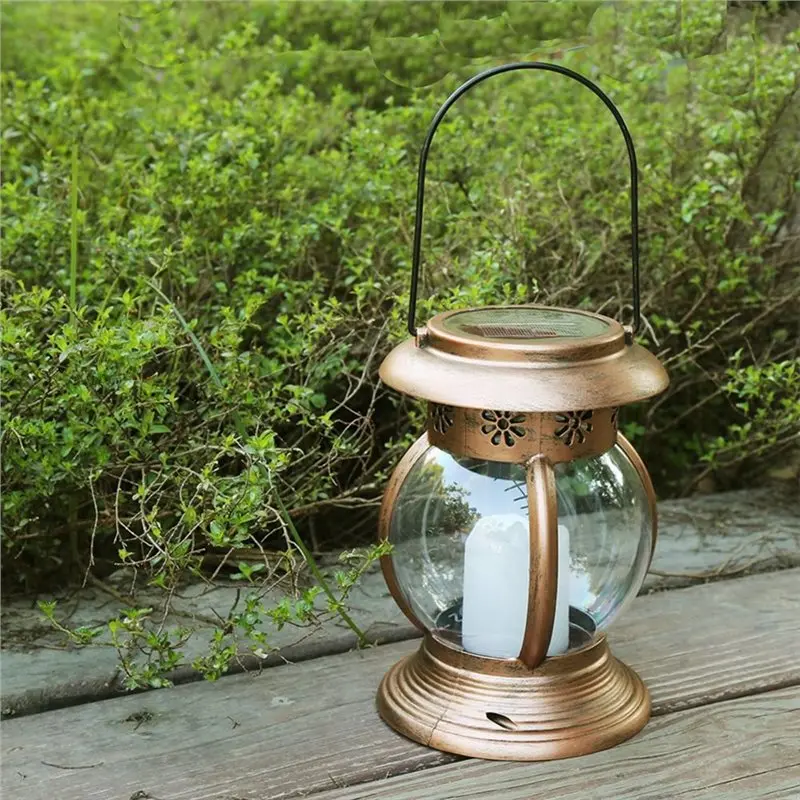 Outdoor Solar Lanterns 2PCS IP44 Hanging Lights Table Lamps For Patio, Yard Garden And Pathway Decoration-AA26