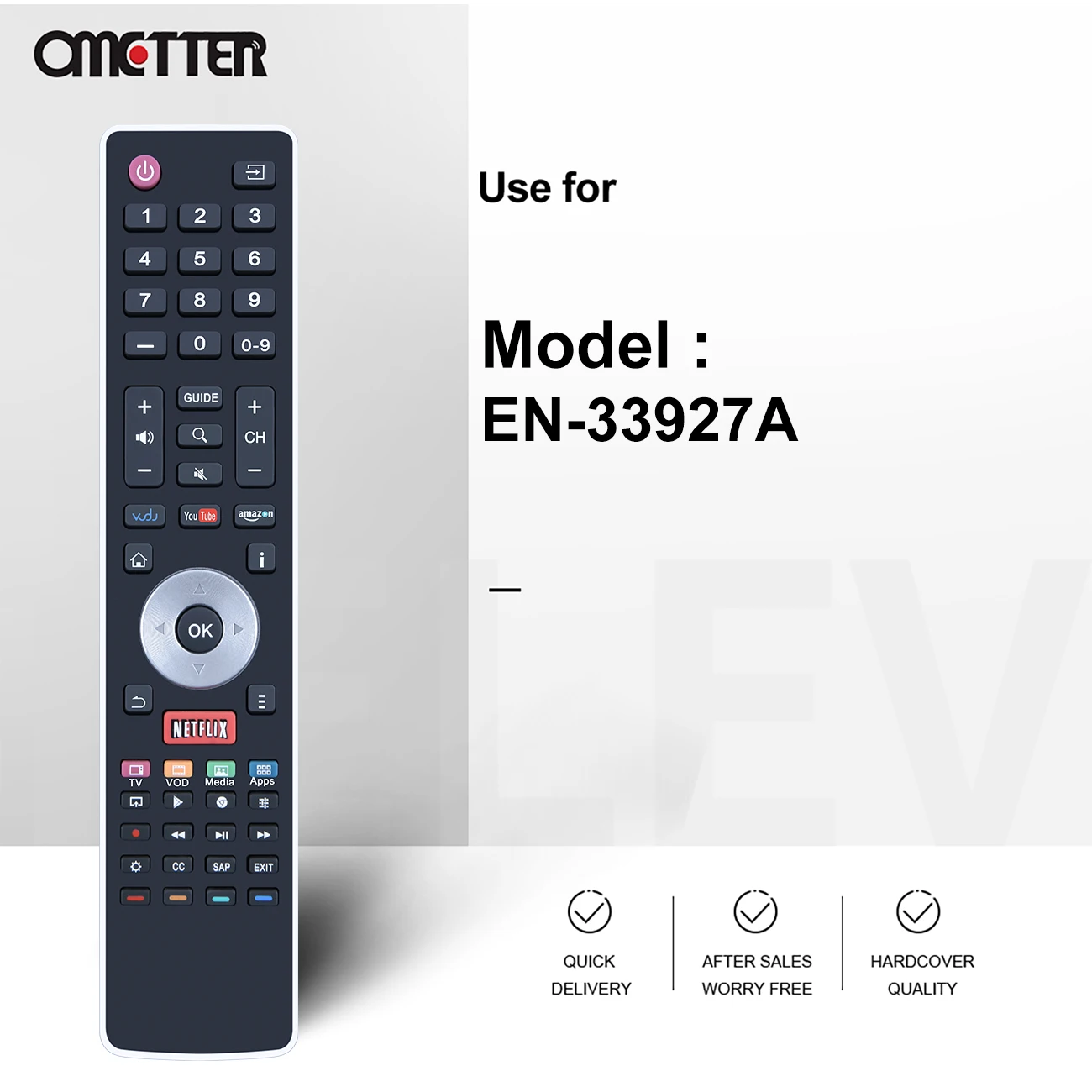 EN-33927A для Hisense Smart LED TV Remote Control H7 55H7G 50H7G