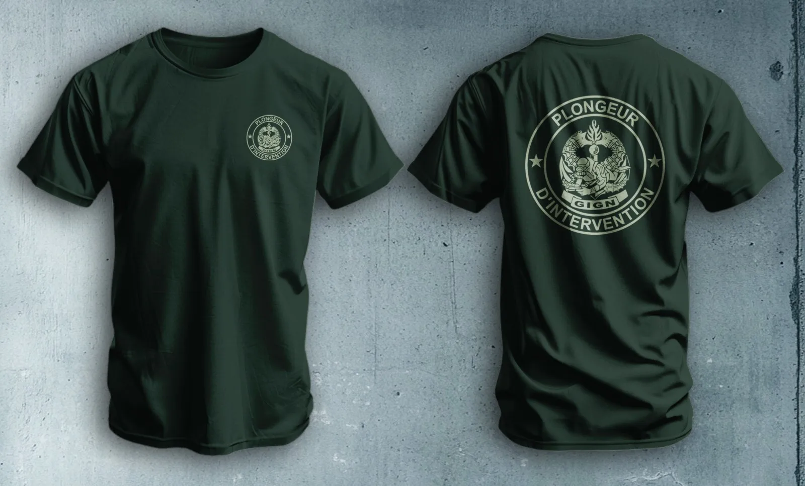 France Gendarmerie Special Forces GIGN Diver Combat Swimmer T-Shirt Short Sleeve Casual 100% Cotton Shirt view 4