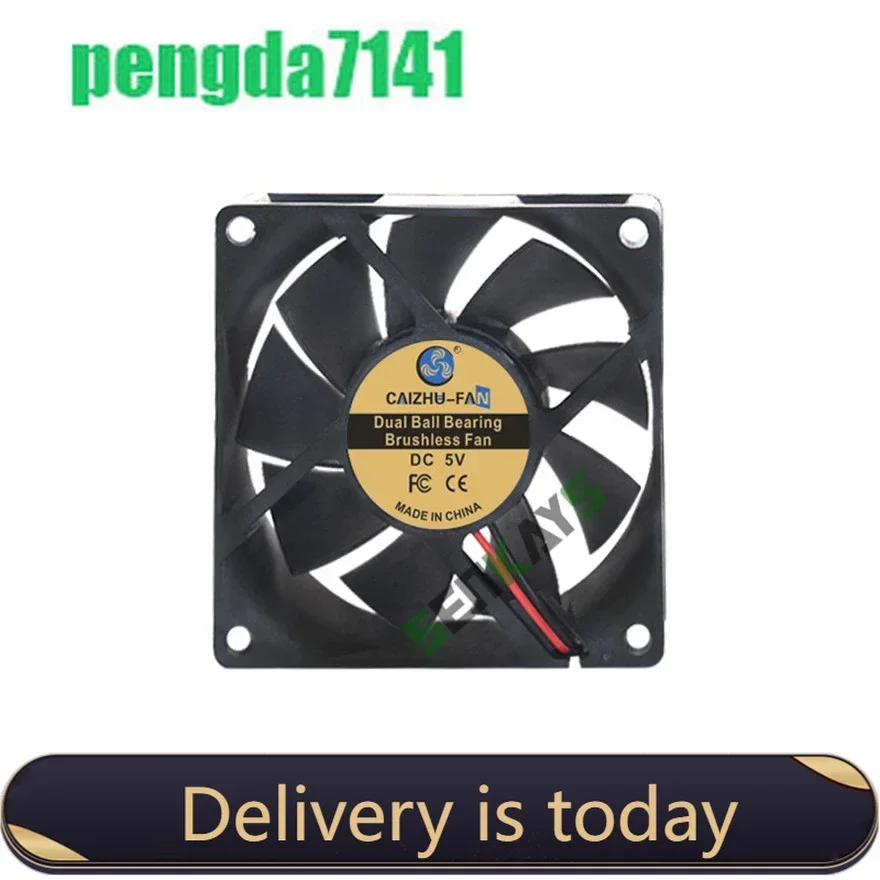 pa Dual Ball Bearing 7020 70MM 70*70*20MM DC 5V 12V 24V Cooling Fan Comptuter CPU Cooling Fan Case Cooling Fan 2pin
