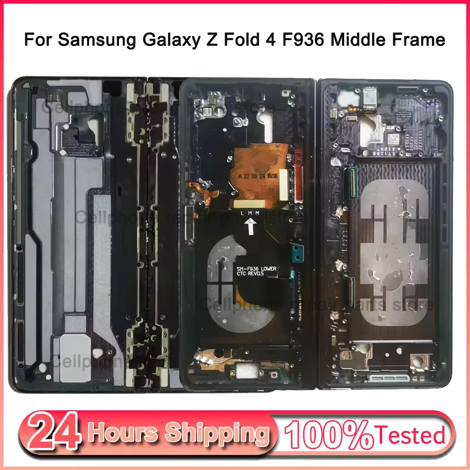 oem-fold4-for-samsung-galaxy-z-fold-4-f936-middle-frame-housing-board-lcd-faceplate-bezel-replace-repair-parts
