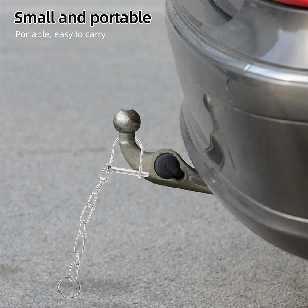 2 قطعة موصل مقطورة دبابيس الأمان المجلفن الثقيلة وصلة دبوس مقاطع آمنة مقطورة مقرنة قفل دبابيس وصلة السحب أجزاء