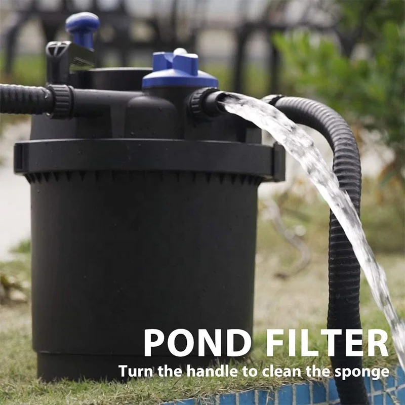 Fish Pond Aquarium Filter Garden Landscape Koi Pond Biofiltration Purification System