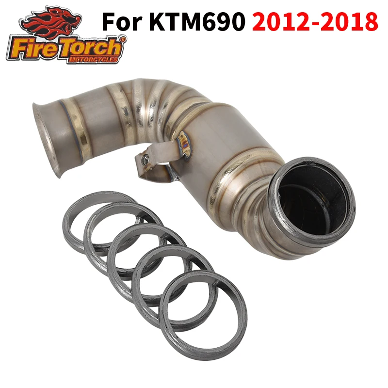 Pour DUKE KTM 690 2012 - 2018 joint de tuyau d'échappement de moto éliminateur d'origine écrasement amélioré avec tuyau de liaison