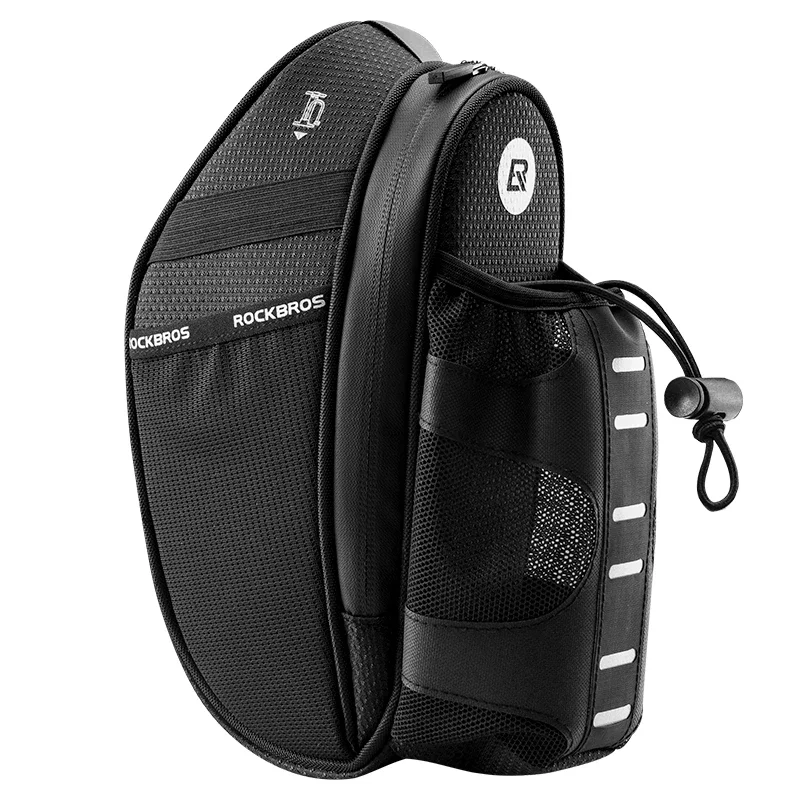 ROCKBROS Waterproof Bike Tail Bag 1.5L Saddle Bag Large Capacity Water Bottle Bag MTB Road Cycling Seatpost Rear Pouch