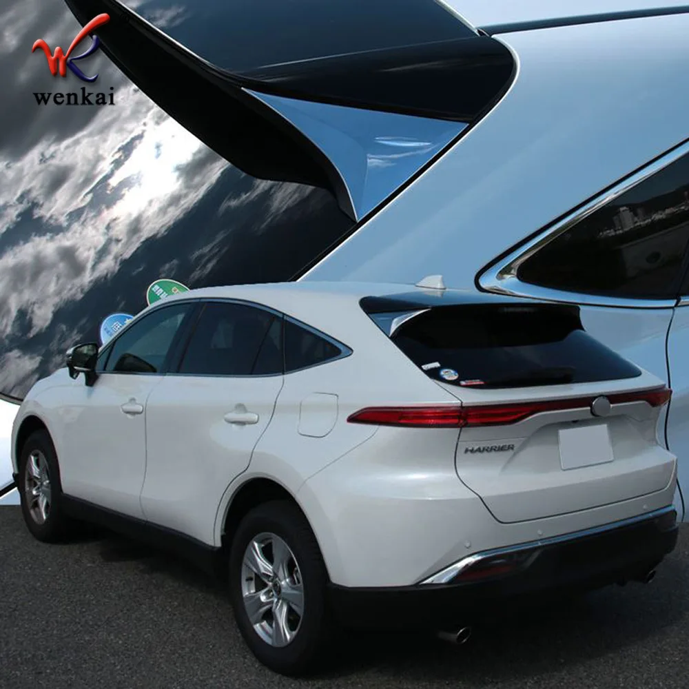 

For Toyota HARRIER 2020 2021 2022 Car Rear Window Triangle Decoration Cover Trim ABS Stickers Exterior Auto Moldin