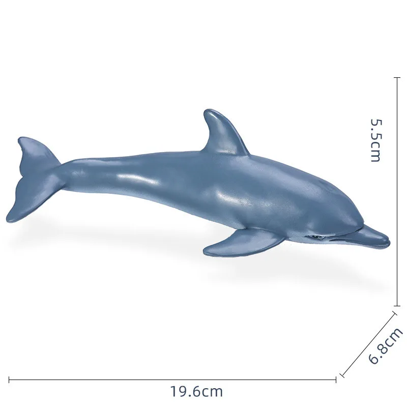 19cm Simulation Ocean Animal Toy Plastic Action PVC Dolphin Model Baby Figures Collection Doll Toy for Children Educational Toys