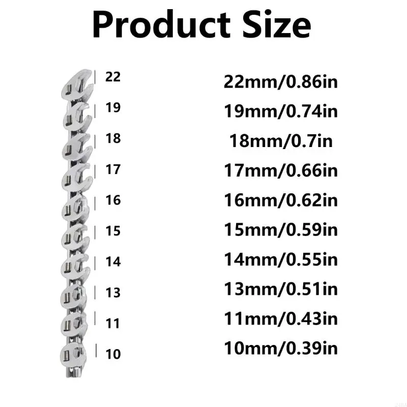 24Ba 3/8 polegadas Crowfoot Chaves Set 10-22mm 3/8 polegadas Chave chave chave ajustável para fixadores acesso mecânico