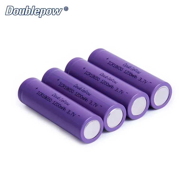 Hot Sale Doublepow DP-18650 1200mAh 3.7V Li-ion rechargeable 18650 battery HIGH CAPACITY FOR LANTERN